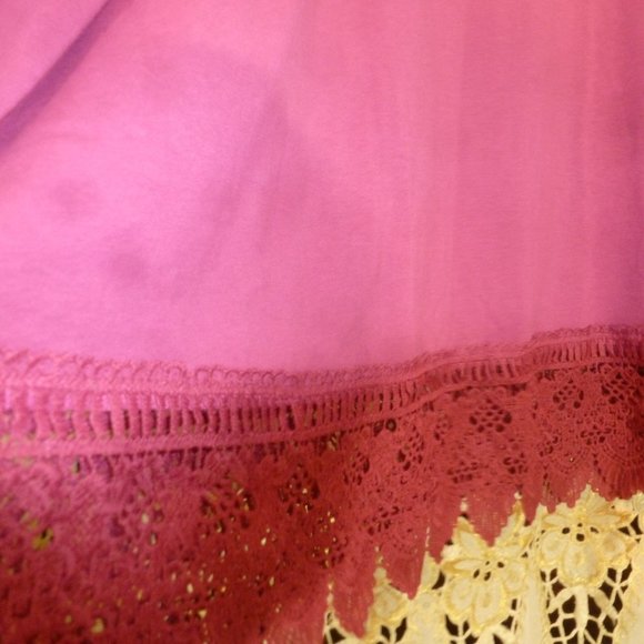 4XL Perfect Sleeveless U-Neck Long Tunic finished with lace  NWT - Picture 5 of 11